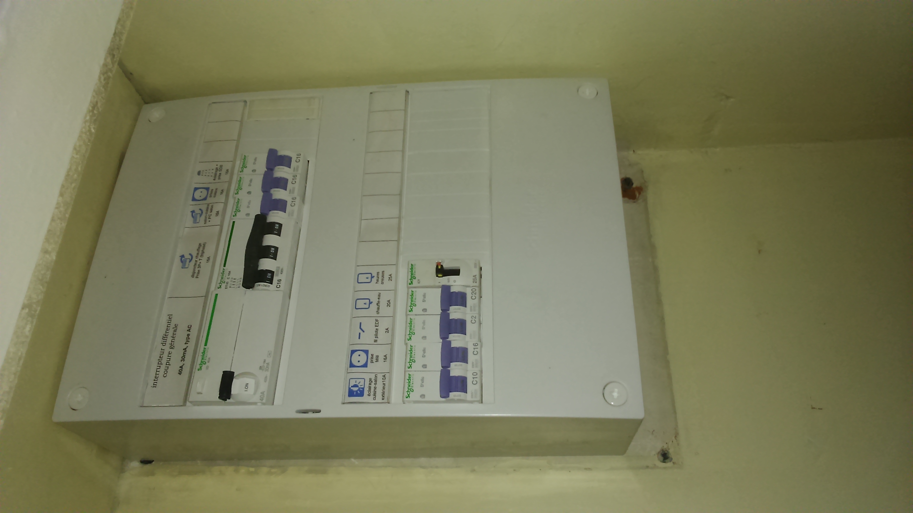 Installation tableau électrique résidentiel - APRÈS