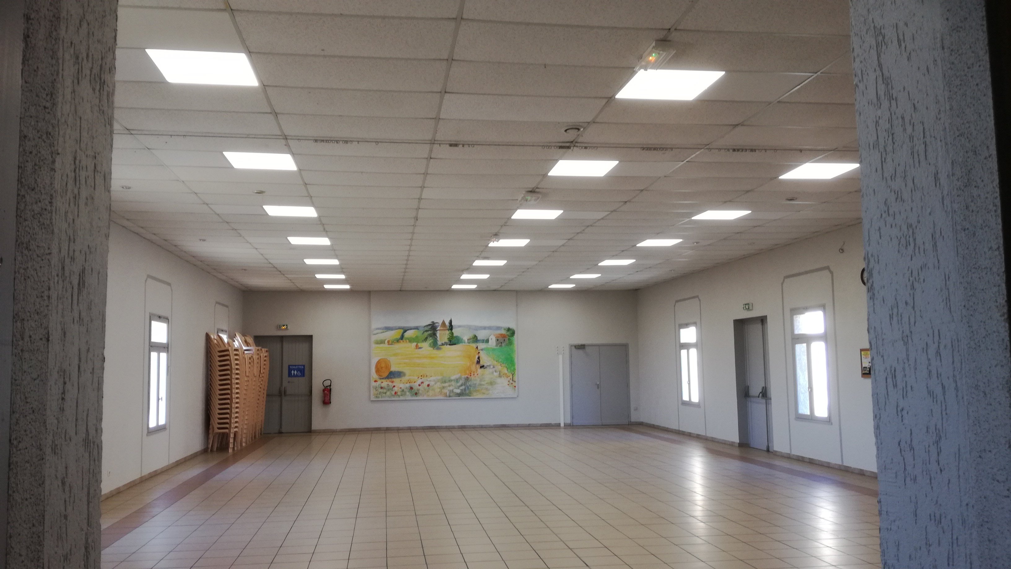 Éclairage salle des fêtes